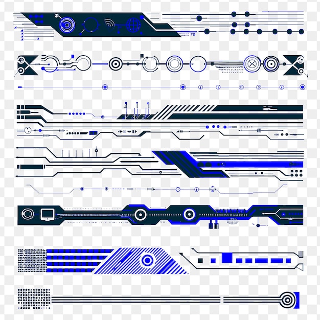 PSD tecnología string borderlines diseño con motivos por computadora un tatuaje contorno de arte natural garabateado