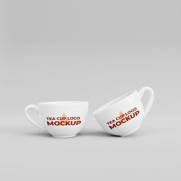 PSD teetasse 3d-mockup-design