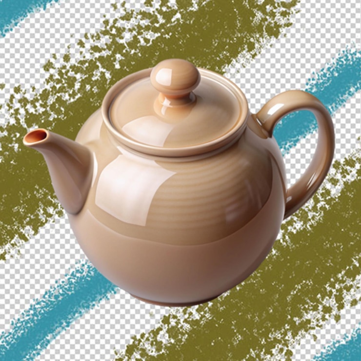 PSD tejero de porcelana sobre un fondo transparente