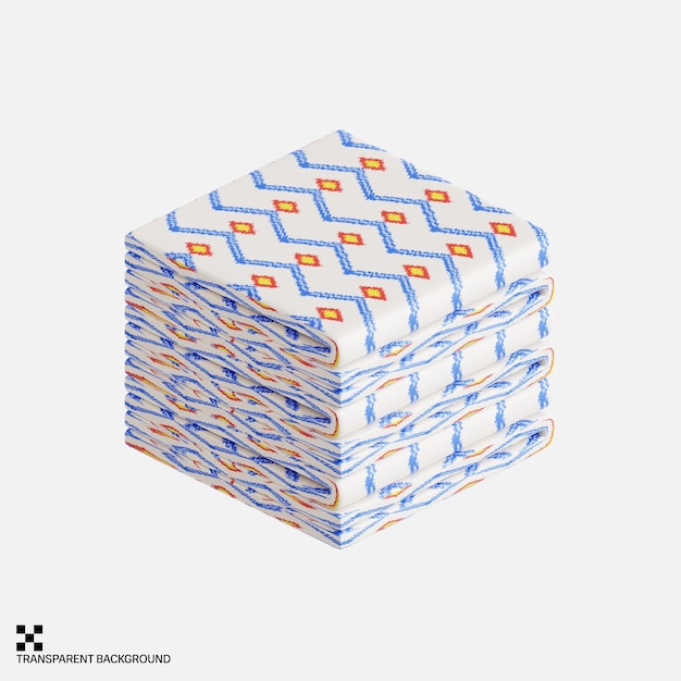 Tejido Ikat con vibrantes diseños geométricos