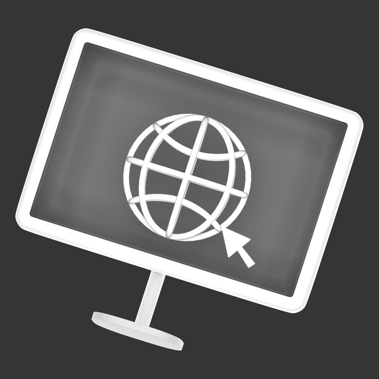PSD teknologi ikon 3d