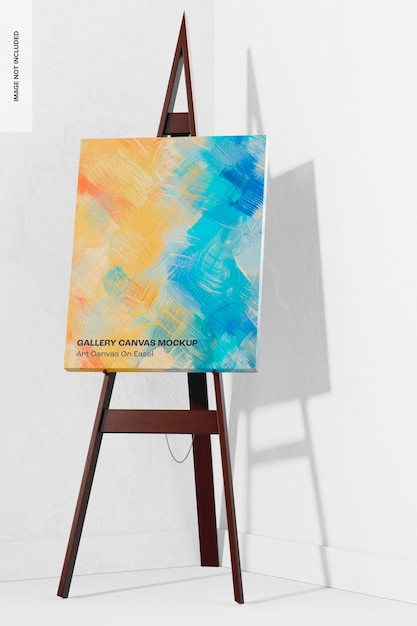 Tela artistica su cavalletto Mockup, prospettiva