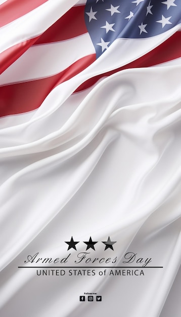 PSD tela blanca ondulada con un patrón de bandera estadounidense inteligencia artificial generativa