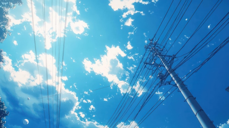 PSD la tela del cielo de un día mirando hacia arriba