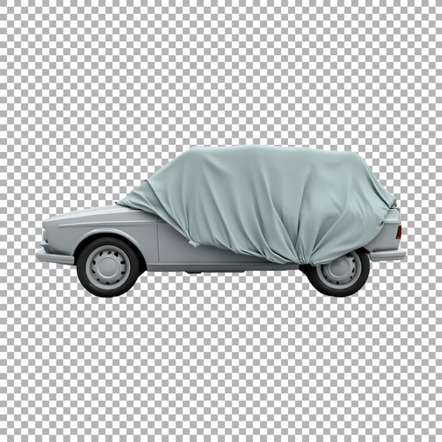 Tela en coche en fondo transparente generado por Ai