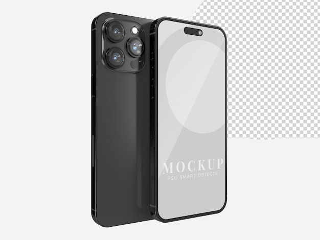 Tela de dispositivo de exibição de smartphone realista Modelo para infográficos ou apresentação interface de design UIUX renderização em 3D