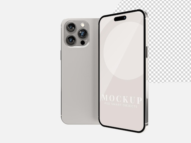 Tela de dispositivo de exibição de smartphone realista Modelo para infográficos ou apresentação interface de design UIUX renderização em 3D