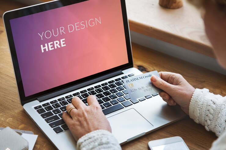 PSD tela do laptop em branco