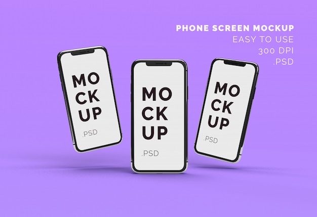 Tela do telefone mockup