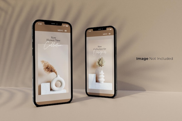 Tela inteira-Preto-Smartphone-Mockup-design