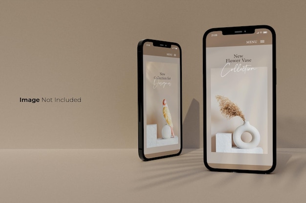 Tela inteira-Preto-Smartphone-Mockup-design