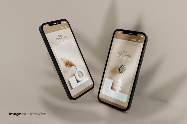 Tela inteira-Preto-Smartphone-Mockup-design