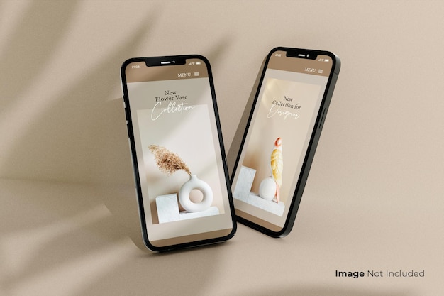 Tela inteira-Preto-Smartphone-Mockup-design