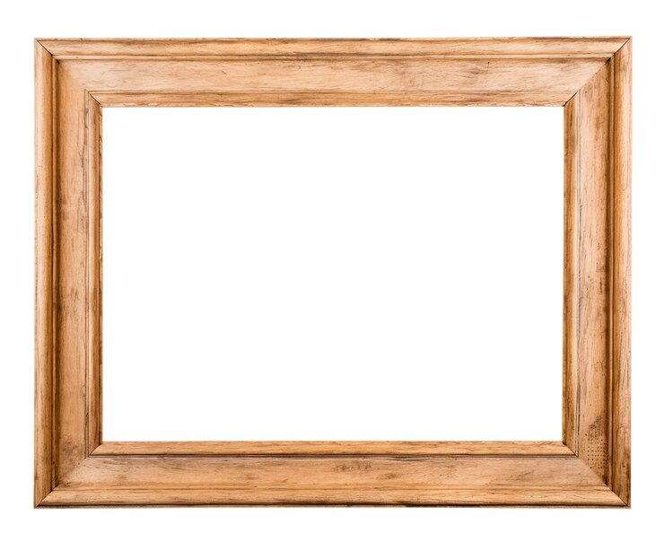 telaio in legno isolare sfondo trasparente