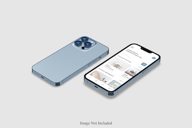 PSD telefon 13 pro max mockup-design