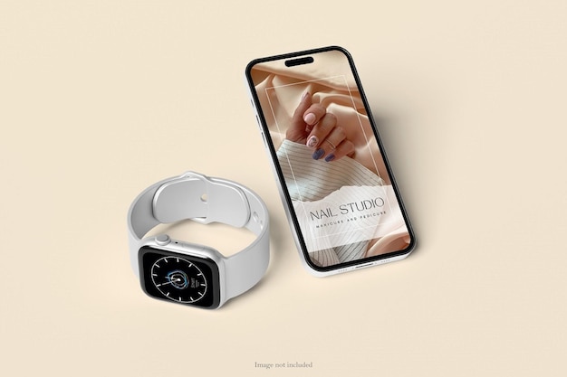 Telefon 14 Pro mit Smartwacth-Modell