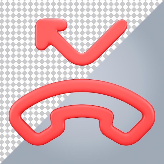 PSD telefon 3d-symbol