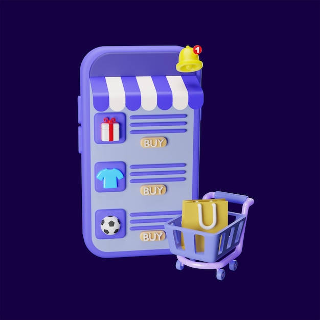 Telefon-E-Commerce-Laden und Online-Laden