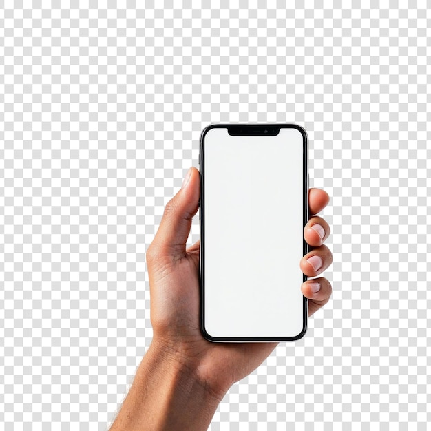 Telefon in der Hand halten