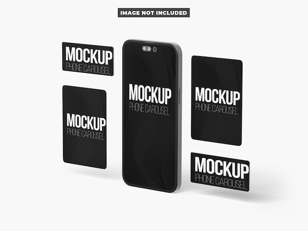 Telefon mit Web-Bannern-Mockup