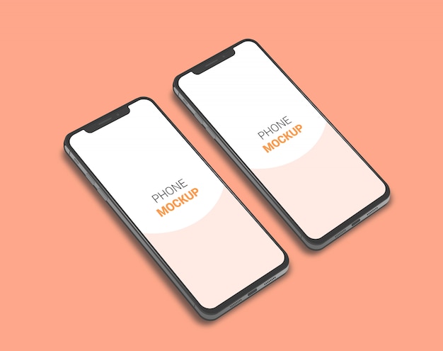 PSD telefon-mock-up-vorlage