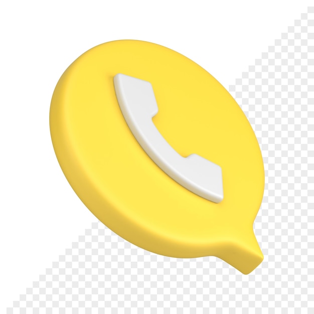 Telefone amarelo dicas rápidas de atendimento ao cliente call center de voz realista ícone 3d isométrico