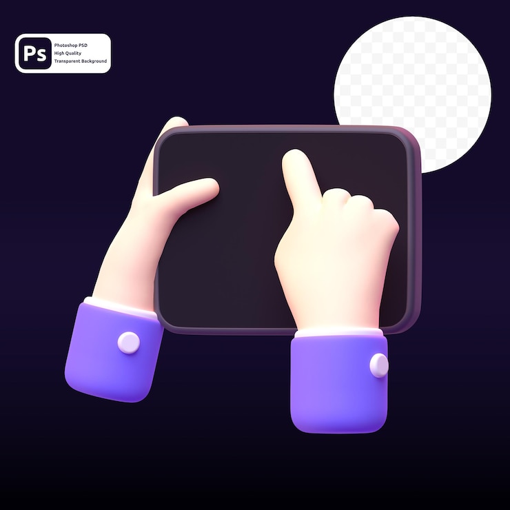 PSD telefone do dispositivo em renderização 3d para apresentação na web de ativos gráficos ou outros