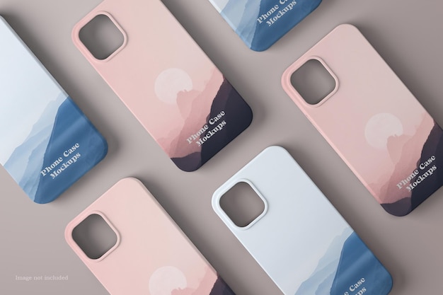 Telefonkasten Mockup Ansicht von oben