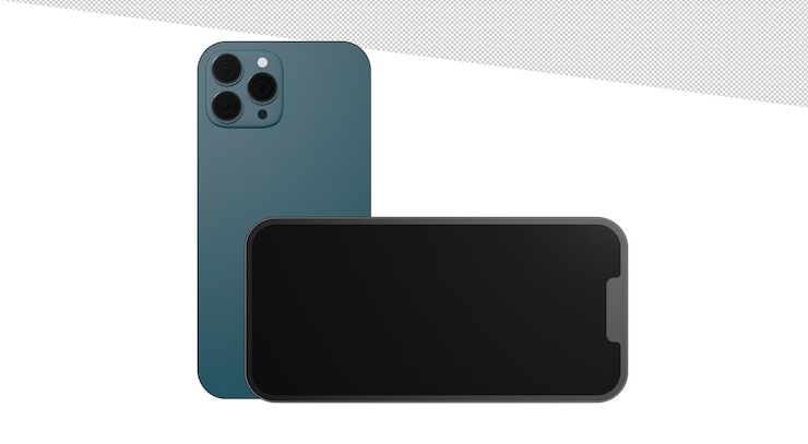 PSD telefono cellulare con rendering 3d