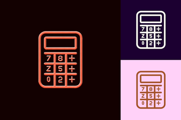 PSD un teléfono celular rosa y azul con los números 1 y 2 en él