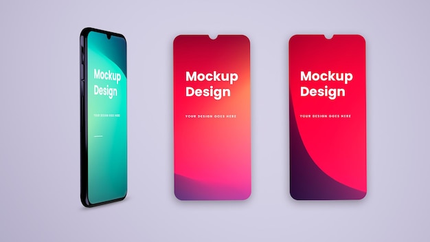 Telefono e schermo - ui ux mockup