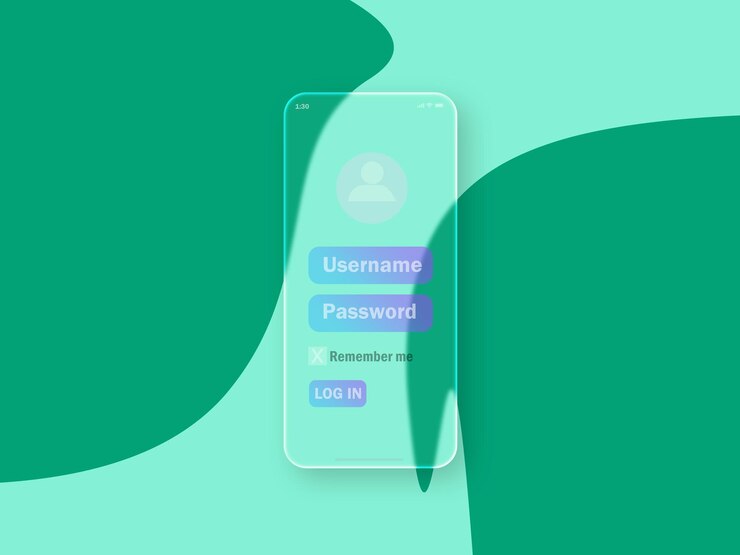 PSD un teléfono con un fondo verde que dice acceso