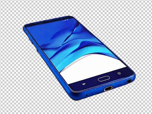 PSD teléfono inteligente azul de alta tecnología