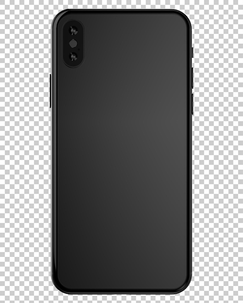 PSD teléfono moderno aislado en la ilustración de representación 3d de fondo transparente
