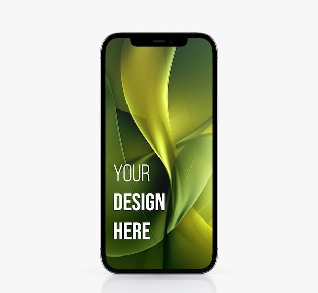 un teléfono negro con las palabras su diseño en él