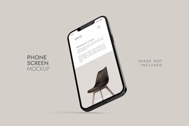 Teléfono y pantalla: maqueta de presentación de la aplicación UI UX