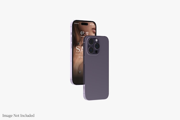Telefono realistico 14 Pro Max Mockup