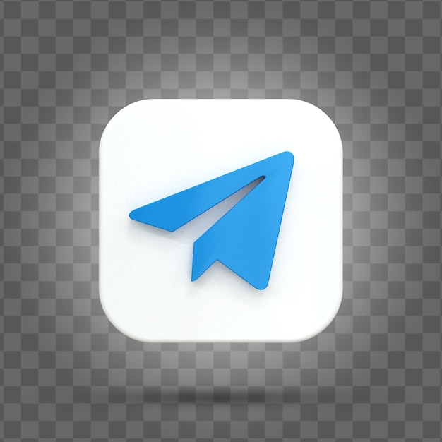 Telegram Logo brillant coloré et conception d'icônes de médias sociaux