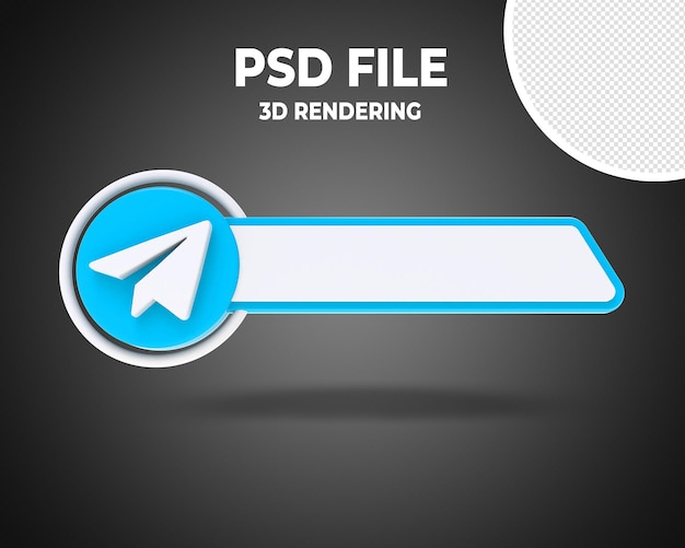 Telegram Lower Third Banner Estilo 3D