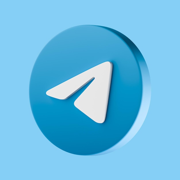 Telegramm mit 3D-Ikonen