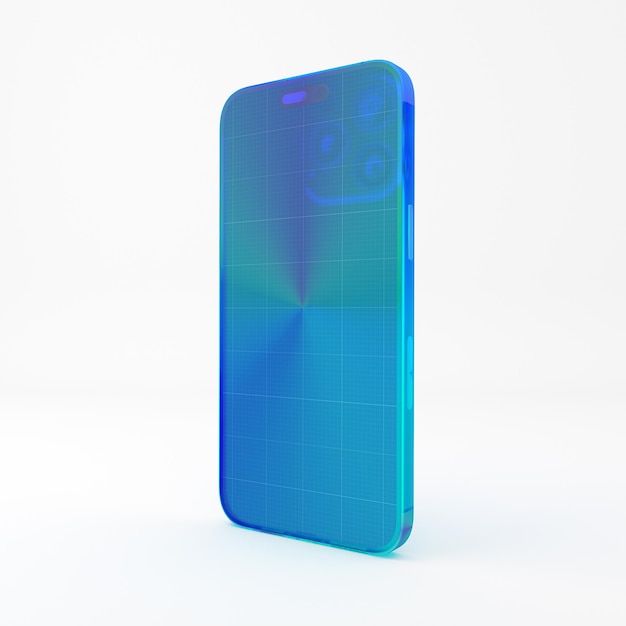 PSD telemóvel de vidro colorido 15 pro max
