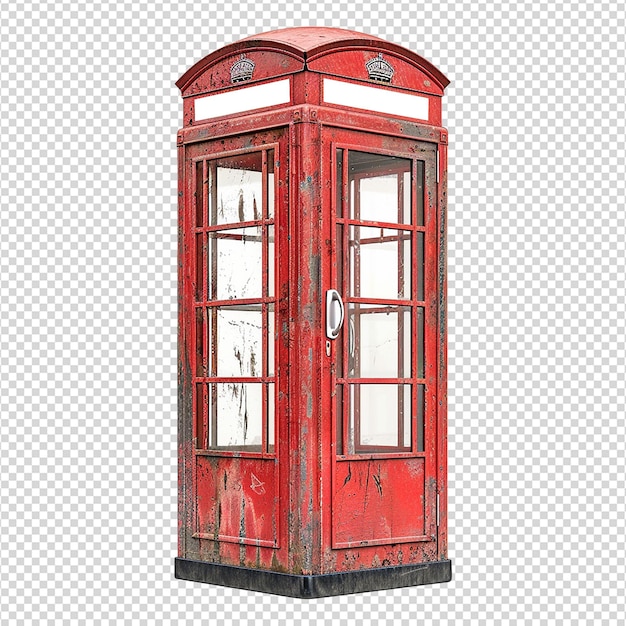 PSD telephone booth isolated on transparent background png