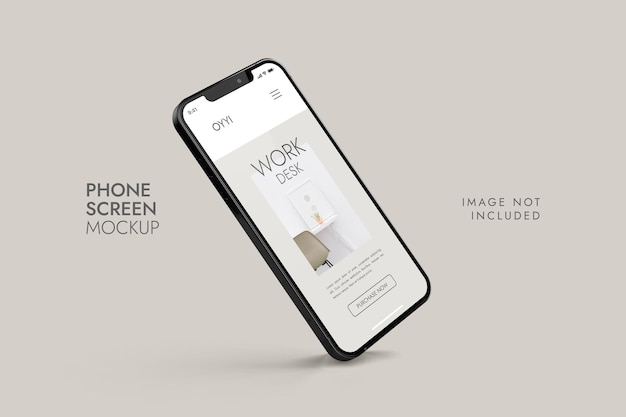 Téléphone et écran - Maquette de présentation de l'application UI UX
