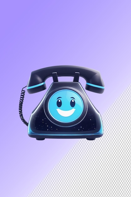 Un Téléphone Avec Un Smiley Dessus Et Un Visage Souriant