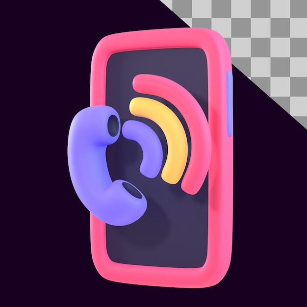 Un Téléphone Avec Un Téléphone Dessus Qui A Une Couleur Violette Et Rose.