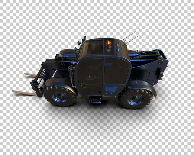 PSD telescopico isolato sullo sfondo illustrazione di rendering 3d