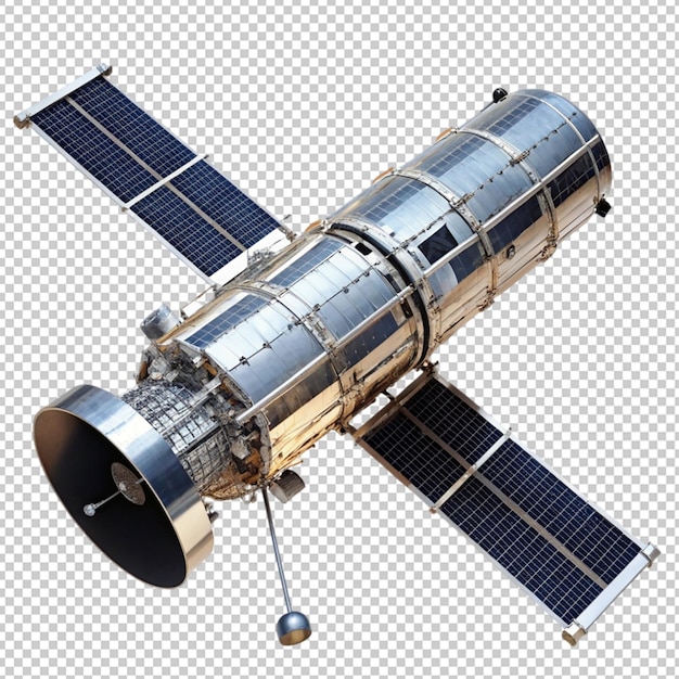 el telescopio Hubble en un fondo transparente