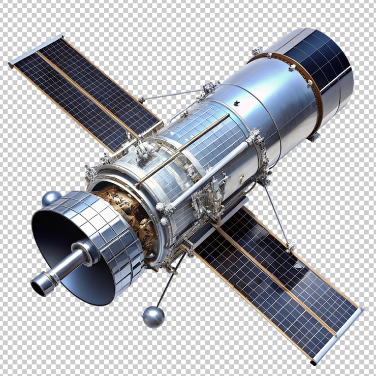 PSD el telescopio hubble en un fondo transparente