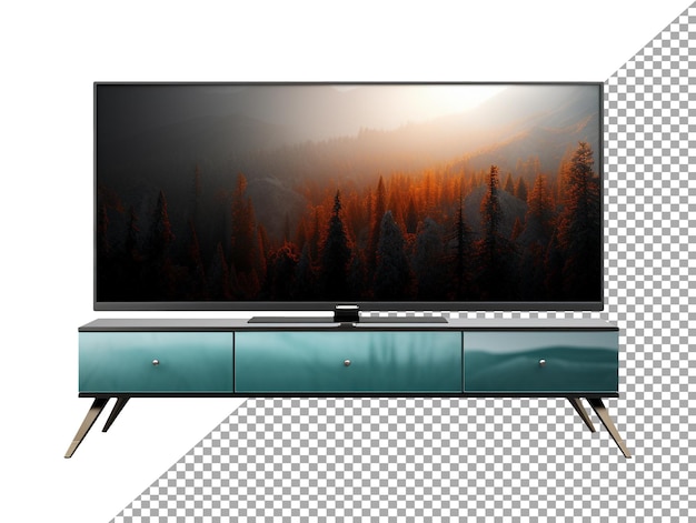 PSD téléviseur intelligent avec fond transparent