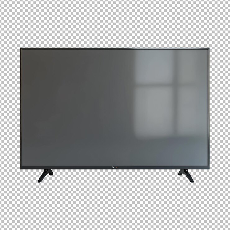 Televisión eléctrica con led en fondo transparente